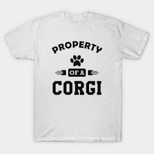 Corgi Dog - Property of a corgi T-Shirt